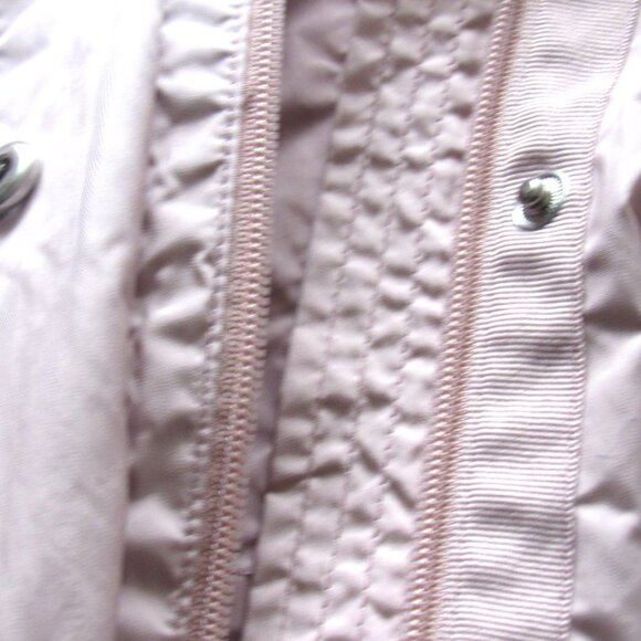 Cole Haan Signature Ladies Pink Rain Jacket, Hood, Zipper and Snap, Pockets J116 - Picture 6 of 11